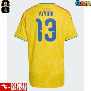 Colombia Yerry Mina #13 Hemmatröja Dam VM 2026 Kortärmad