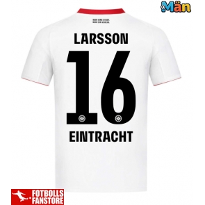Eintracht Frankfurt Hugo Larsson #16 Bortatröja 2025-26 Kortärmad