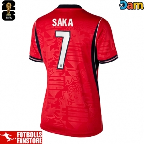 England Bukayo Saka #7 Bortatröja Dam VM 2026 Kortärmad