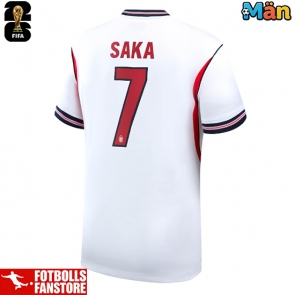 England Bukayo Saka #7 Hemmatröja VM 2026 Kortärmad