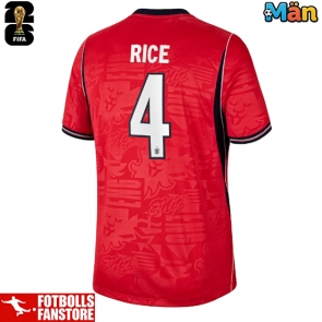 England Declan Rice #4 Bortatröja VM 2026 Kortärmad
