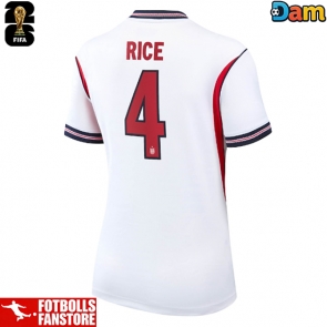 England Declan Rice #4 Hemmatröja Dam VM 2026 Kortärmad