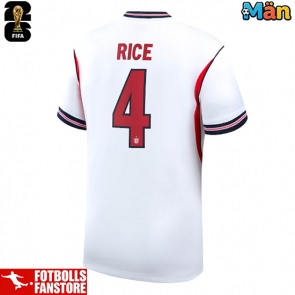 England Declan Rice #4 Hemmatröja VM 2026 Kortärmad