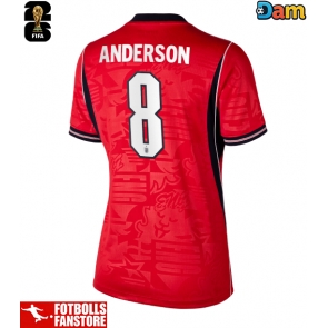 England Elliot Anderson #8 Bortatröja Dam VM 2026 Kortärmad