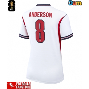England Elliot Anderson #8 Hemmatröja Dam VM 2026 Kortärmad