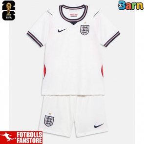 England Hemmatröja Barn VM 2026 Kortärmad (+ Korta byxor)