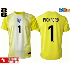 England Jordanien Pickford #1 Målvakt Bortatröja VM 2026 Kortärmad