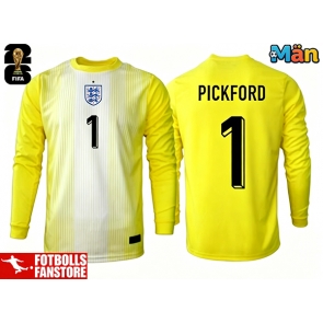 England Jordanien Pickford #1 Målvakt Bortatröja VM 2026 Långärmad
