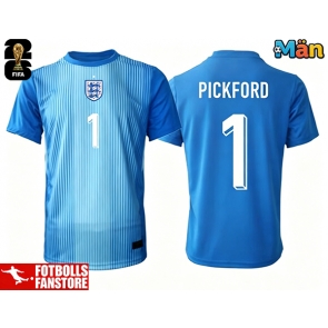 England Jordanien Pickford #1 Målvakt Hemmatröja VM 2026 Kortärmad