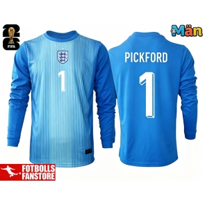 England Jordanien Pickford #1 Målvakt Hemmatröja VM 2026 Långärmad