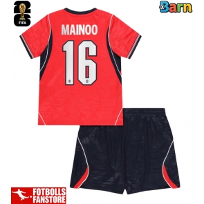 England Kobbie Mainoo #16 Bortatröja Barn VM 2026 Kortärmad (+ Korta byxor)