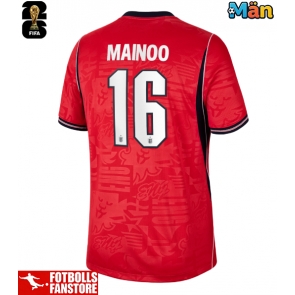 England Kobbie Mainoo #16 Bortatröja VM 2026 Kortärmad