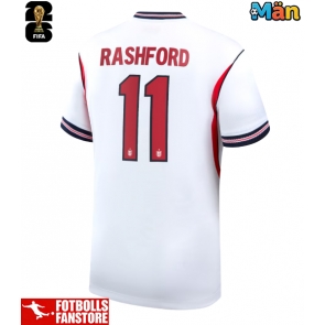 England Marcus Rashford #11 Hemmatröja VM 2026 Kortärmad