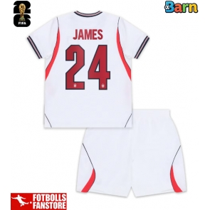 England Reece James #24 Hemmatröja Barn VM 2026 Kortärmad (+ Korta byxor)