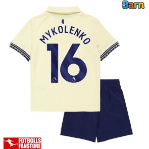 Everton Vitaliy Mykolenko #16 Bortatröja Barn 2025-26 Kortärmad (+ Korta byxor)
