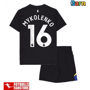 Everton Vitaliy Mykolenko #16 Tredje Tröja Barn 2025-26 Kortärmad (+ Korta byxor)