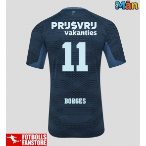 Feyenoord Goncalo Borges #11 Bortatröja 2025-26 Kortärmad