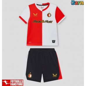 Feyenoord Hemmatröja Barn 2025-26 Kortärmad (+ Korta byxor)