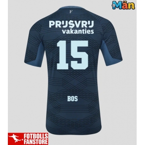 Feyenoord Jordan Bos #15 Bortatröja 2025-26 Kortärmad