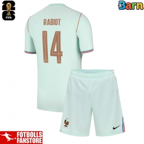 Frankrike Adrien Rabiot #14 Bortatröja Barn VM 2026 Kortärmad (+ Korta byxor)