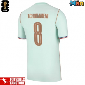 Frankrike Aurelien Tchouameni #8 Bortatröja VM 2026 Kortärmad