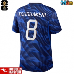 Frankrike Aurelien Tchouameni #8 Hemmatröja VM 2026 Kortärmad