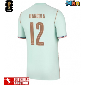 Frankrike Bradley Barcola #12 Bortatröja VM 2026 Kortärmad