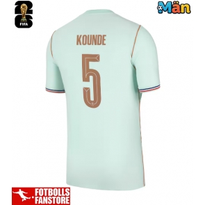 Frankrike Jules Kounde #5 Bortatröja VM 2026 Kortärmad