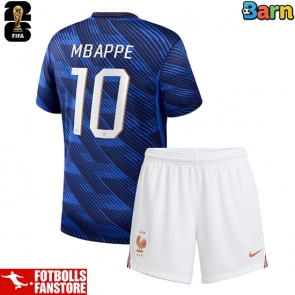 Frankrike Kylian Mbappe #10 Hemmatröja Barn VM 2026 Kortärmad (+ Korta byxor)