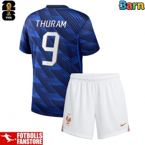 Frankrike Marcus Thuram #9 Hemmatröja Barn VM 2026 Kortärmad (+ Korta byxor)