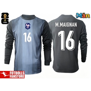 Frankrike Mike Maignan #16 Målvakt Hemmatröja VM 2026 Långärmad