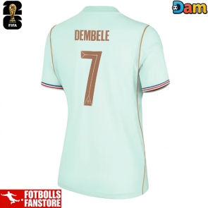 Frankrike Ousmane Dembele #7 Bortatröja Dam VM 2026 Kortärmad