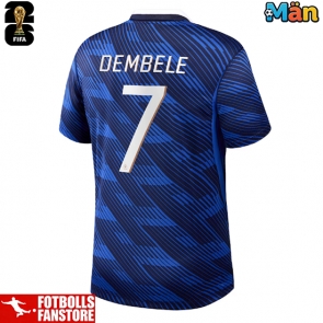 Frankrike Ousmane Dembele #7 Hemmatröja VM 2026 Kortärmad