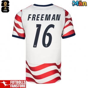Förenta stater Alex Freeman #16 Hemmatröja VM 2026 Kortärmad