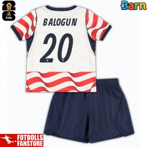 Förenta stater Folarin Balogun #20 Hemmatröja Barn VM 2026 Kortärmad (+ Korta byxor)