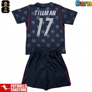 Förenta stater Malik Tillman #17 Bortatröja Barn VM 2026 Kortärmad (+ Korta byxor)