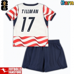Förenta stater Malik Tillman #17 Hemmatröja Barn VM 2026 Kortärmad (+ Korta byxor)