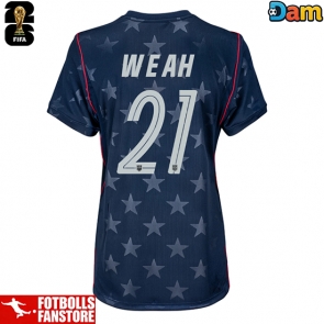 Förenta stater Timothy Weah #21 Bortatröja Dam VM 2026 Kortärmad