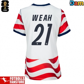 Förenta stater Timothy Weah #21 Hemmatröja Dam VM 2026 Kortärmad
