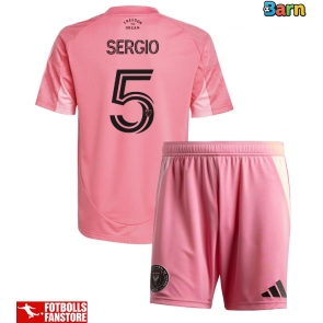 Inter Miami Sergio Busquets #5 Hemmatröja Barn 2025-26 Kortärmad (+ Korta byxor)
