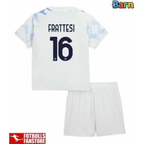 Inter Milan Davide Frattesi #16 Bortatröja Barn 2025-26 Kortärmad (+ Korta byxor)