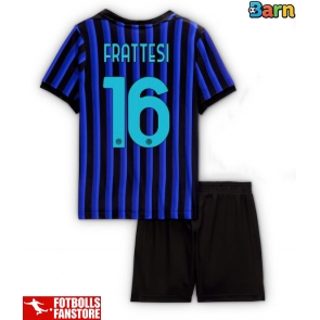 Inter Milan Davide Frattesi #16 Hemmatröja Barn 2025-26 Kortärmad (+ Korta byxor)