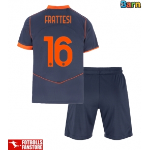 Inter Milan Davide Frattesi #16 Tredje Tröja Barn 2025-26 Kortärmad (+ Korta byxor)