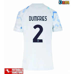 Inter Milan Denzel Dumfries #2 Bortatröja Dam 2025-26 Kortärmad