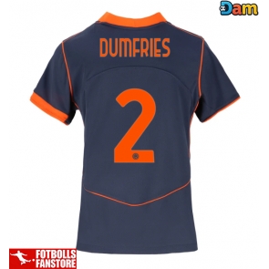 Inter Milan Denzel Dumfries #2 Tredje Tröja Dam 2025-26 Kortärmad