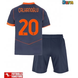 Inter Milan Hakan Calhanoglu #20 Tredje Tröja Barn 2025-26 Kortärmad (+ Korta byxor)