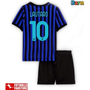 Inter Milan Lautaro Martinez #10 Hemmatröja Barn 2025-26 Kortärmad (+ Korta byxor)