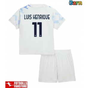 Inter Milan Luis Henrique #11 Bortatröja Barn 2025-26 Kortärmad (+ Korta byxor)