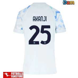 Inter Milan Manuel Akanji #25 Bortatröja Dam 2025-26 Kortärmad