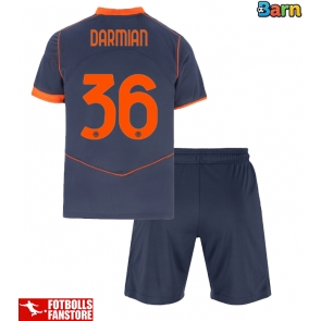 Inter Milan Matteo Darmian #36 Tredje Tröja Barn 2025-26 Kortärmad (+ Korta byxor)